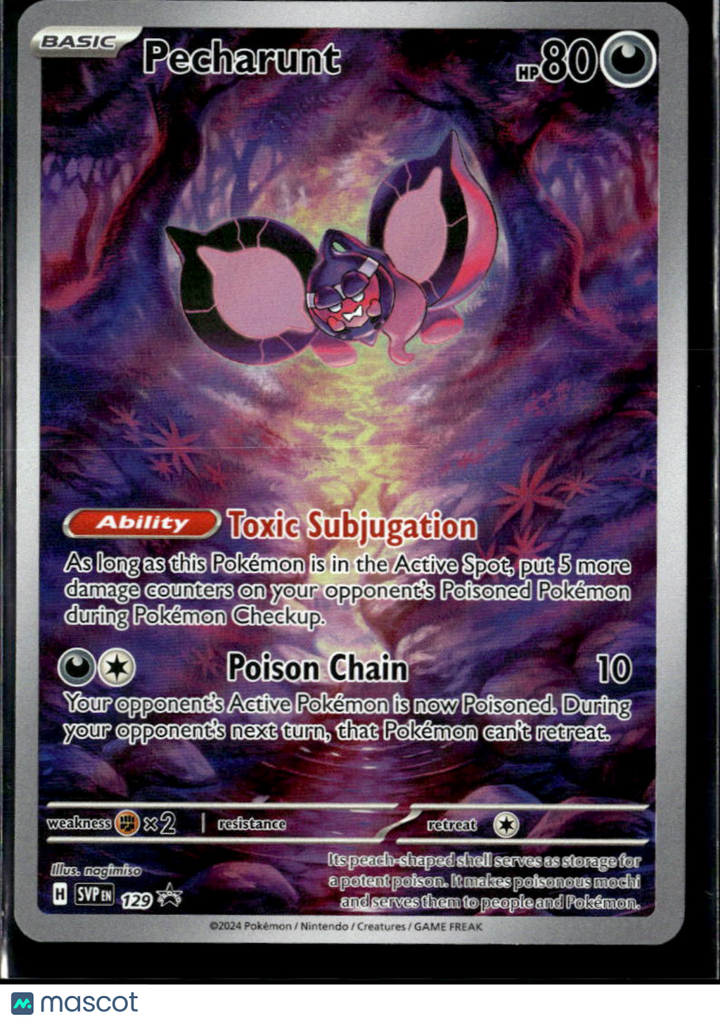 Pecharunt Scarlet & Violet Holo Black Star Promo #SVP EN 129