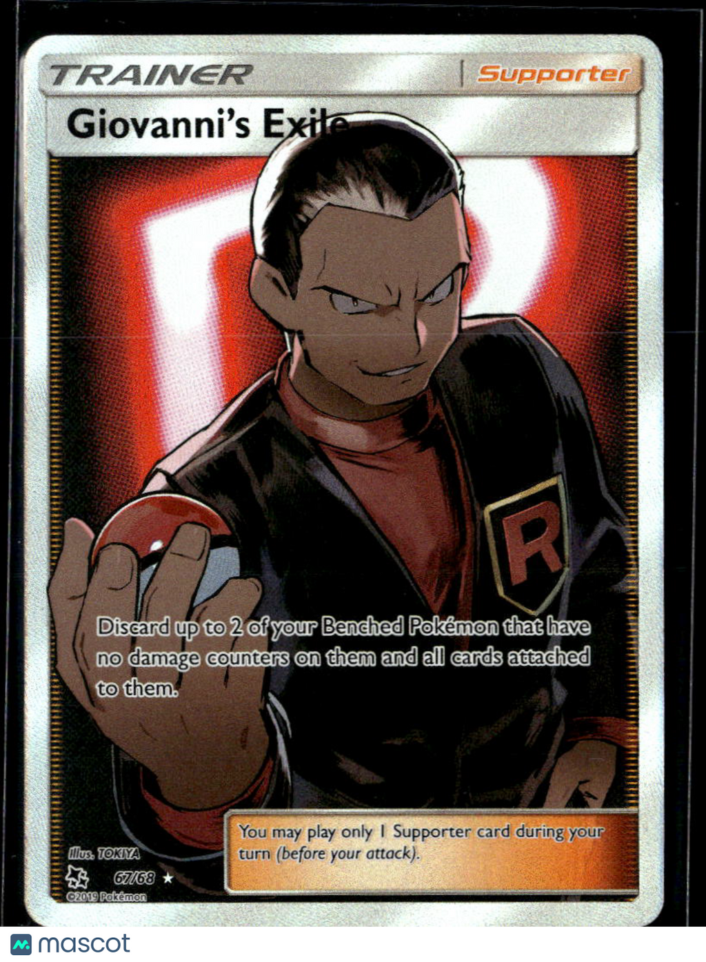Giovanni's Exile 2019 Hidden Fates Holo Rare FA #67/68