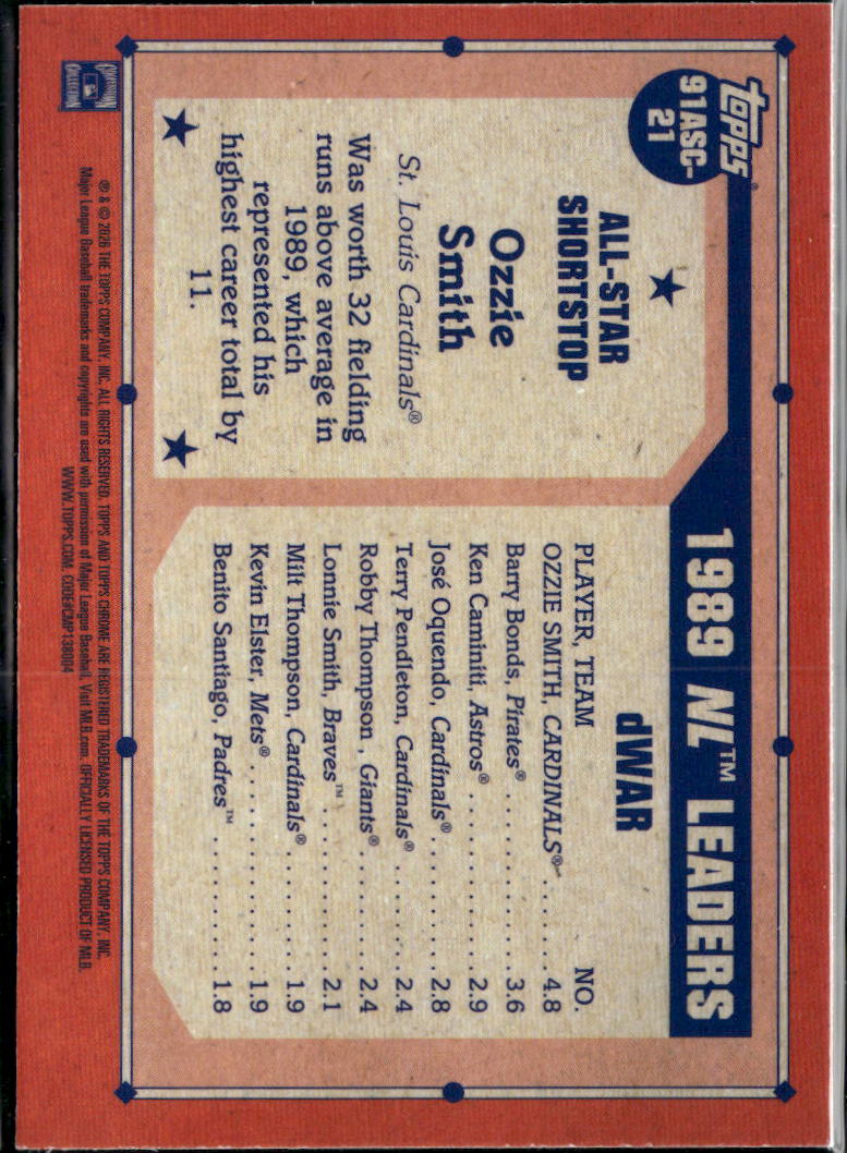 Ozzie Smith 2026 Topps Chrome '91 Silver Pack Refractor St. Louis Cardinals