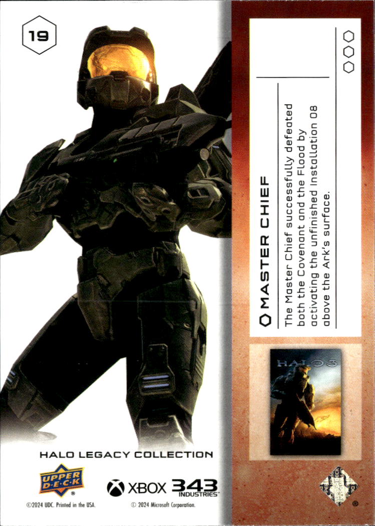Master Chief 2024 Upper Deck Halo Legacy Collection #19