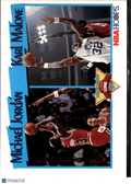 Karl Malone Michael Jordan 1991 Hoops Utah Jazz Chicago Bulls