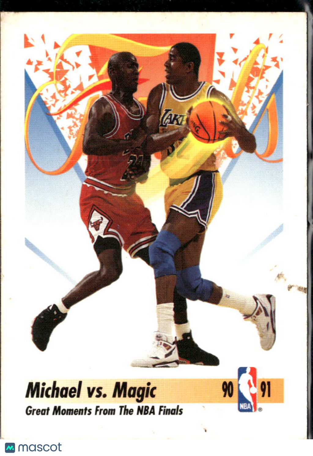 Magic Johnson Michael Jordan 1991 SkyBox Los Angeles Lakers Chicago Bulls