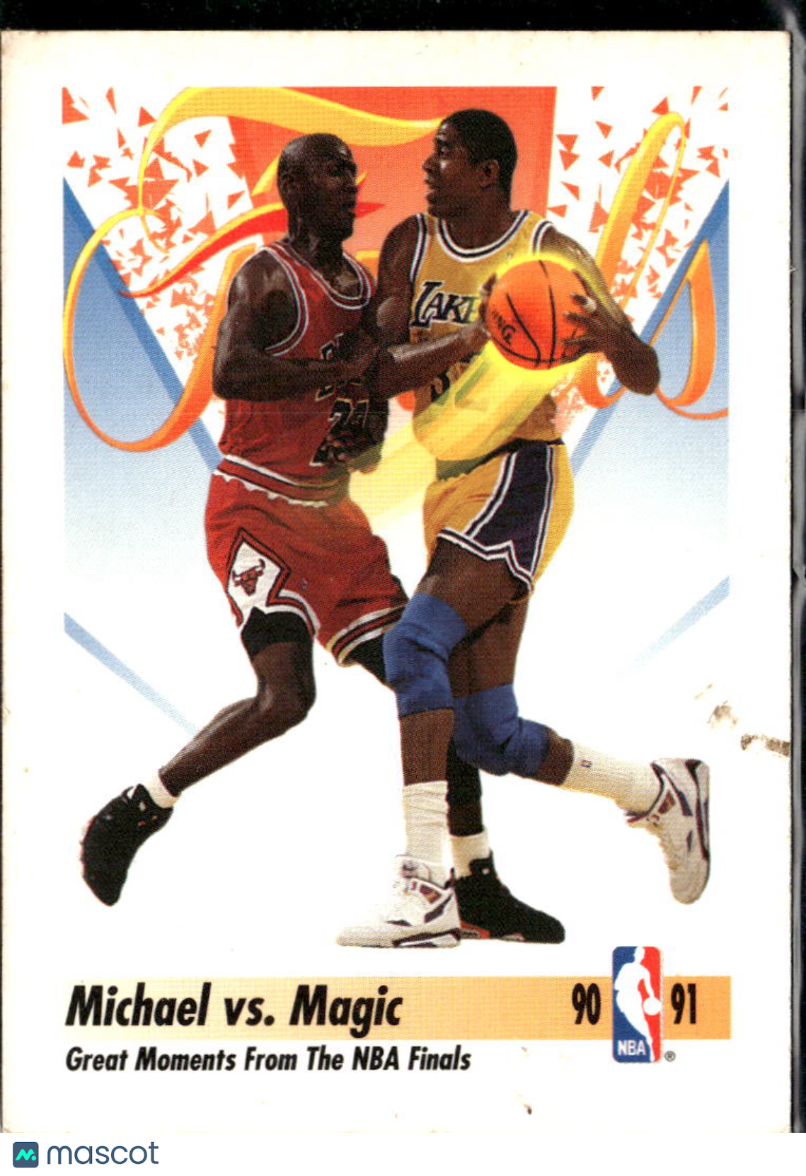 Magic Johnson Michael Jordan 1991 SkyBox Los Angeles Lakers Chicago Bulls