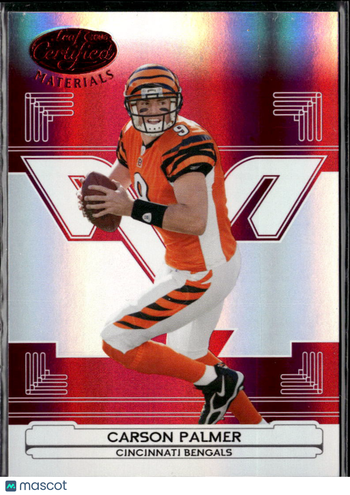 Carson Palmer 2006 Leaf Certified Materials Red Mirror /100 Cincinnati Bengals