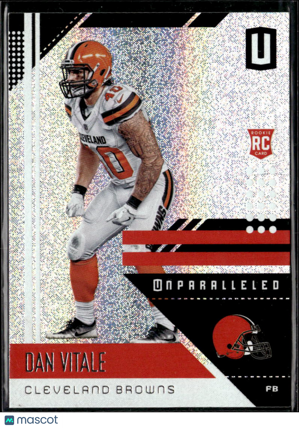 Dan Vitale 2018 Unparalleled Rookie RC Cleveland Browns