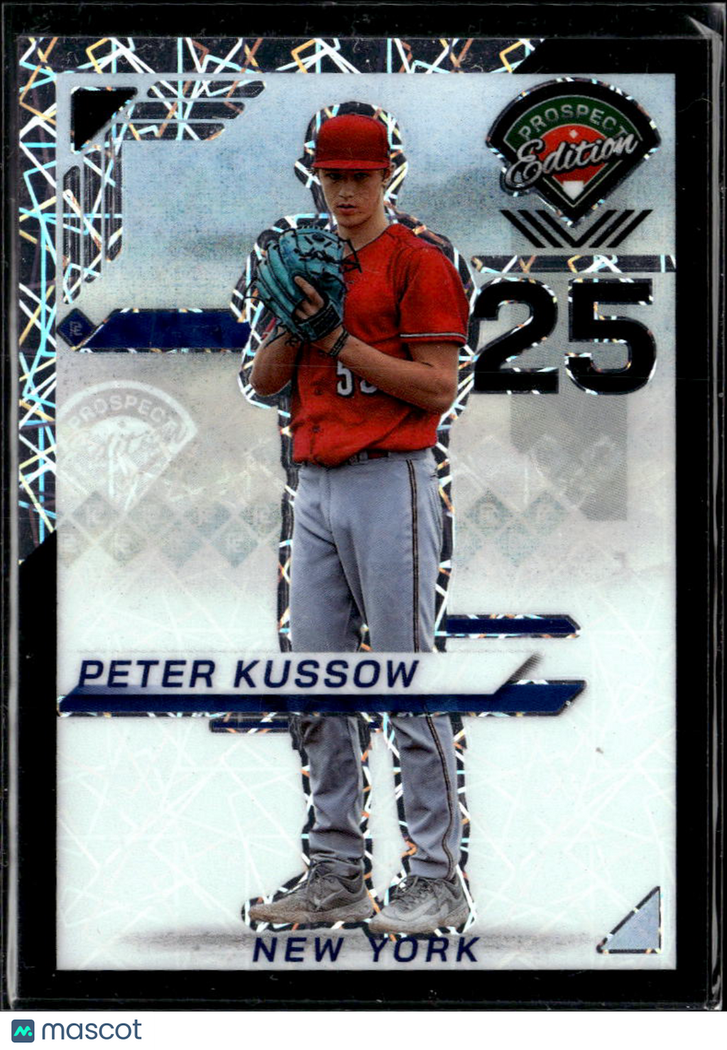 Peter Kussow 2025 Panini Prospect Edition Black Prizm 5/39 Phillies