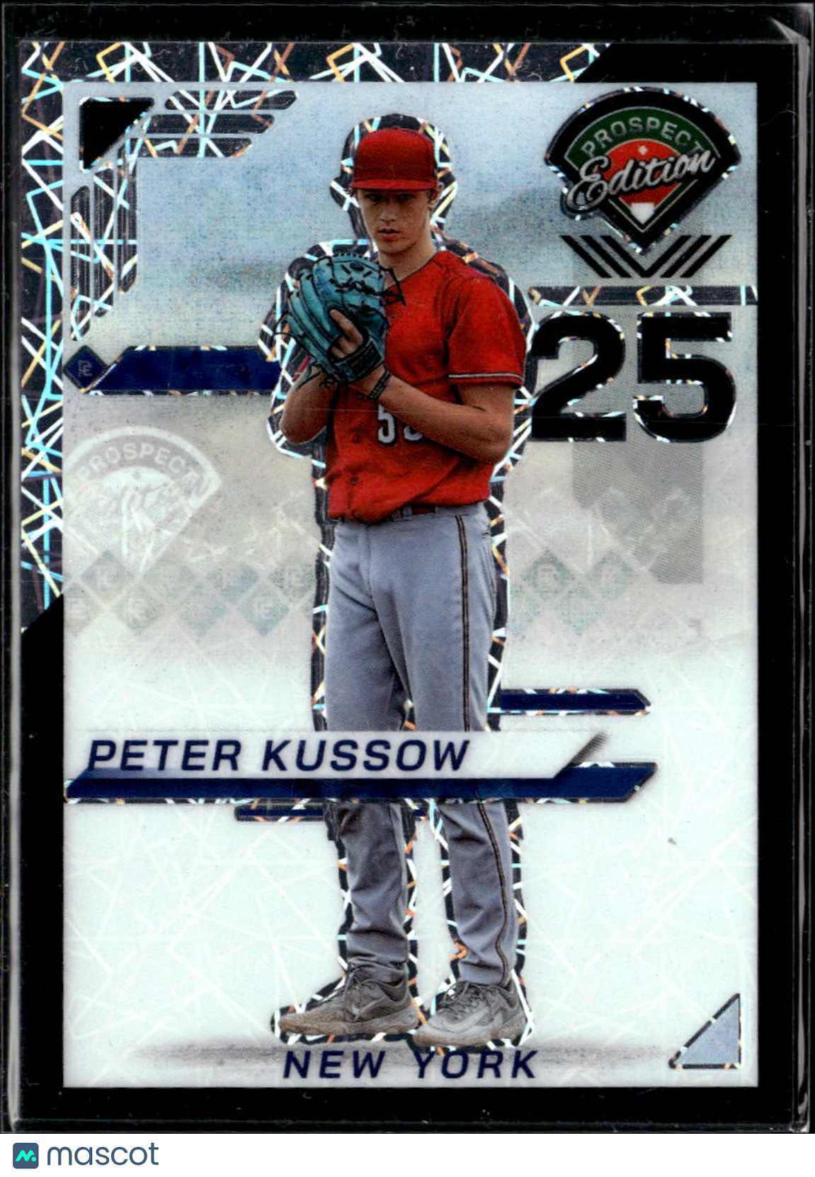 Peter Kussow 2025 Panini Prospect Edition Black Prizm 5/39 Phillies