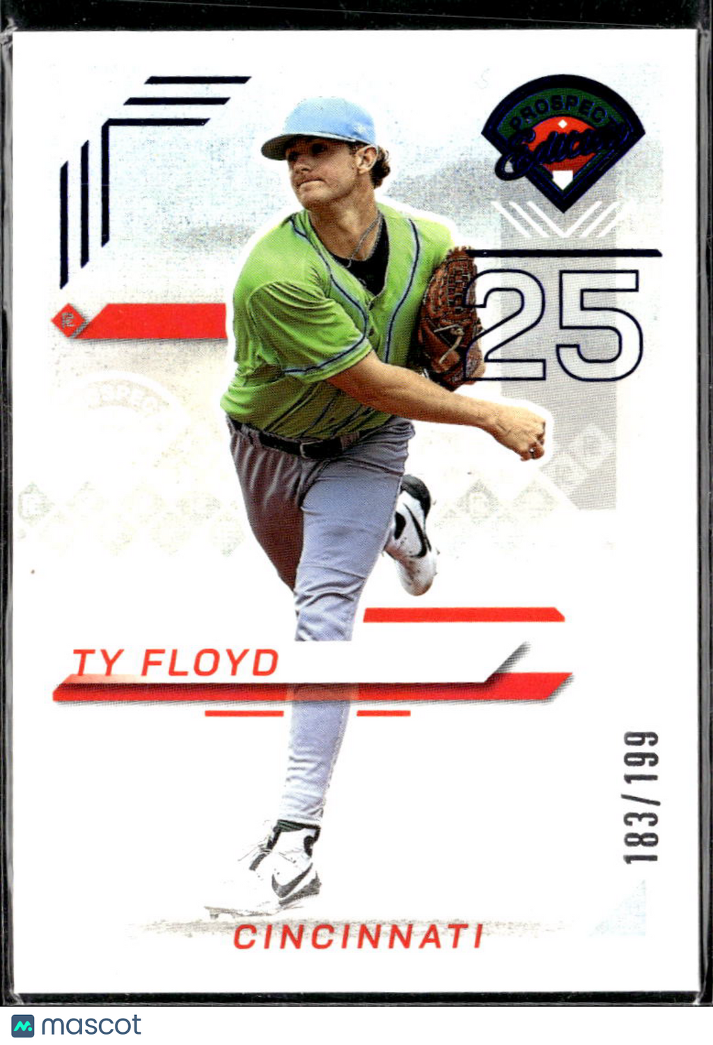 Ty Floyd 2025 Panini Prospect Edition Baseball 183/199 Cincinnati Reds