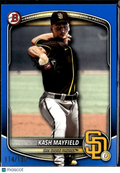 Kash Mayfield 2025 Bowman Draft Blue Border /150 San Diego Padres
