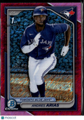 Andres Arias 2024 Bowman Chrome 1st Fuchsia Refractor /199 Toronto Blue Jays