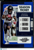 Brandin Cooks 2022 Contenders Optic Blue 15/99 Houston Texans