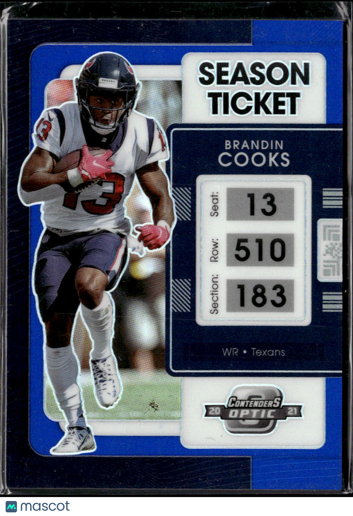 Brandin Cooks 2022 Contenders Optic Blue 15/99 Houston Texans