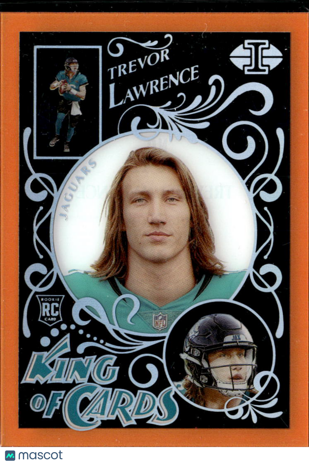 Trevor Lawrence 2021 Illusions King of Cards Orange RC Jacksonville Jaguars