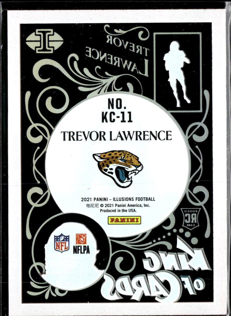 Trevor Lawrence 2021 Illusions King of Cards Orange RC Jacksonville Jaguars