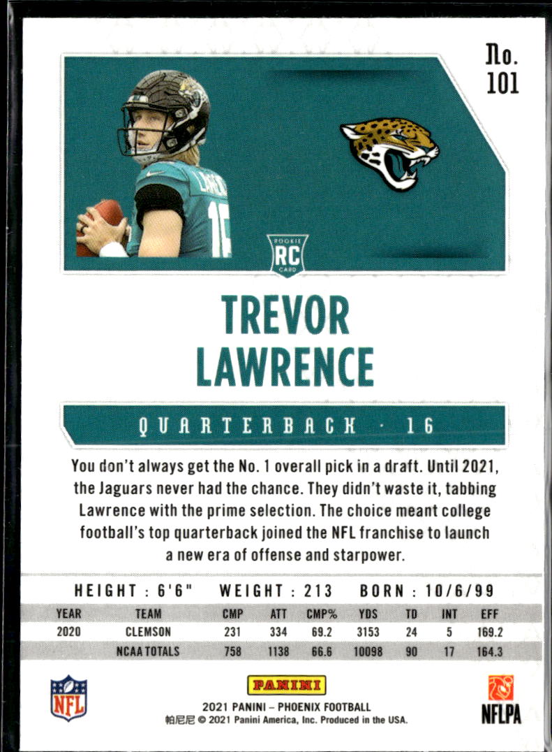 Trevor Lawrence 2021 Phoenix Rookie RC Jacksonville Jaguars