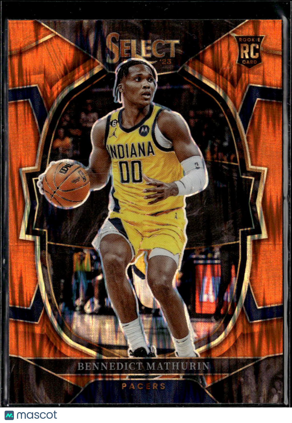 Bennedict Mathurin 2023 Select RC Orange Flash Prizm Rookie Indiana Pacers