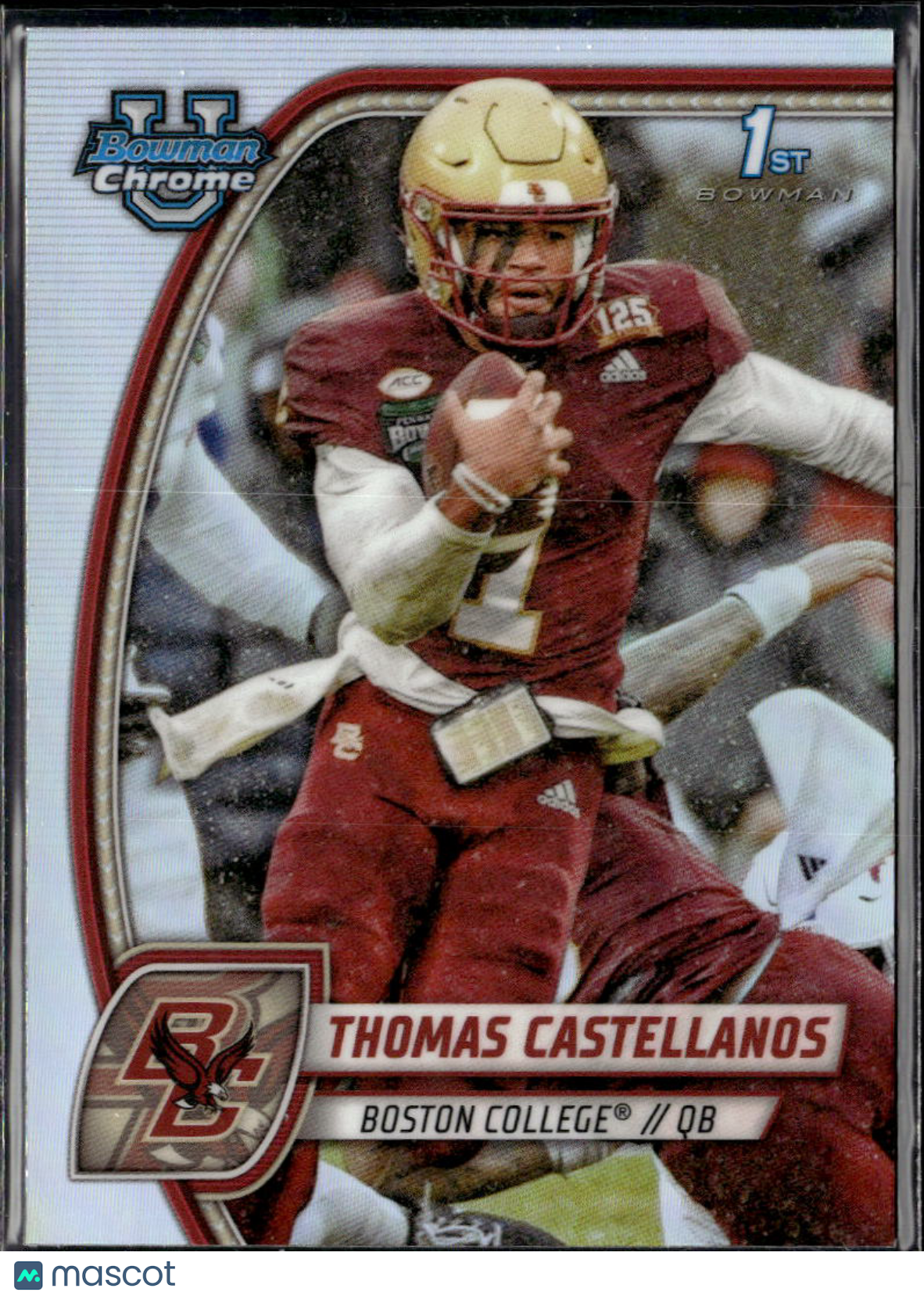 Thomas Castellanos 2024 Bowman Chrome 1st Refractor RC Boston College Eagles