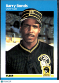 Barry Bonds 1987 Fleer Rookie RC Pittsburgh Pirates