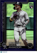 Adael Amador 2025 Topps Update Series RC Purple /250 Colorado Rockies