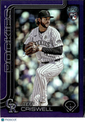 Jeff Criswell 2025 Topps Update Series RC Purple /250 Colorado Rockies