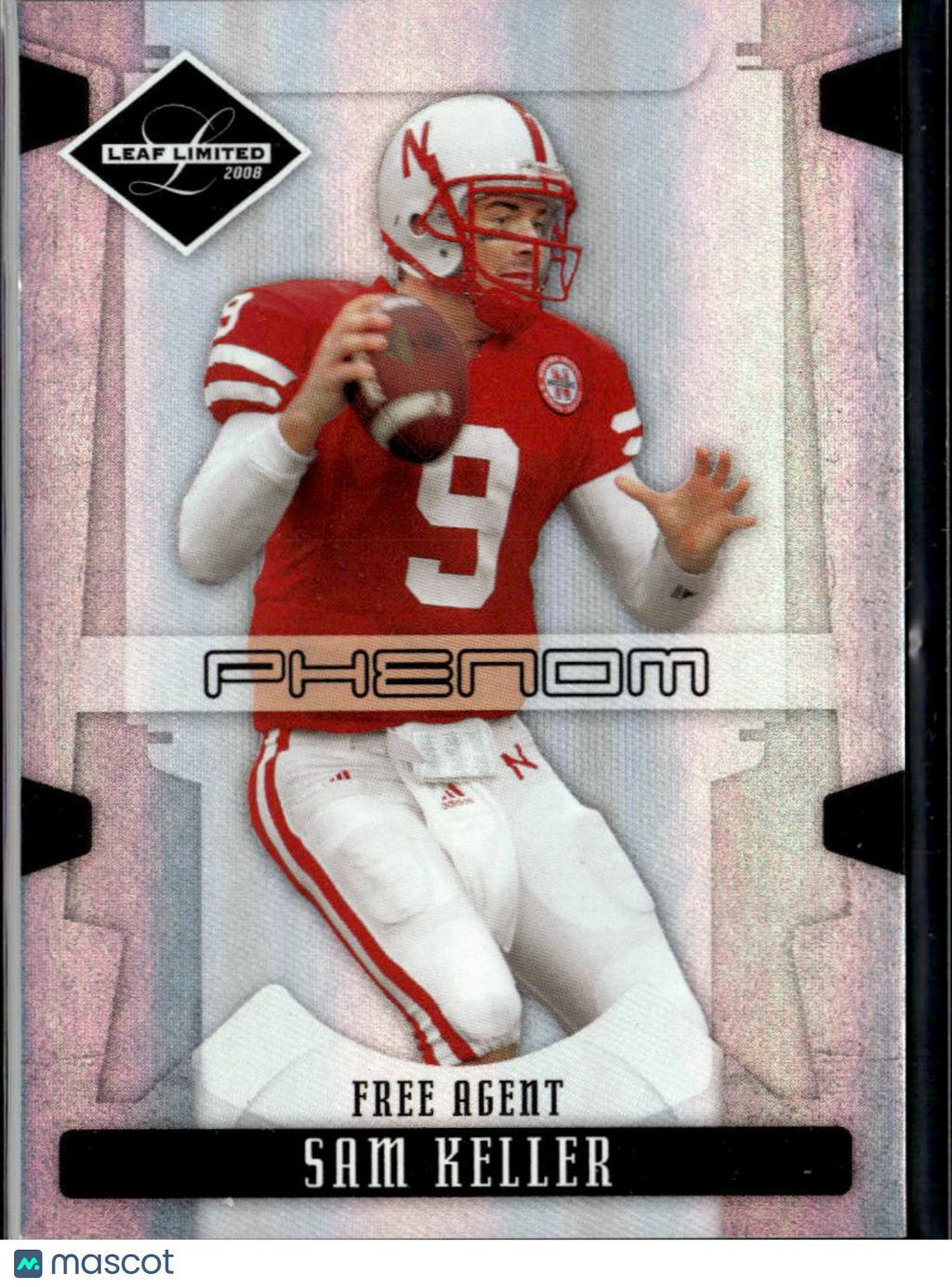 Sam Keller 2008 Donruss Leaf Limited Phenom RC /999 Nebraska Cornhuskers