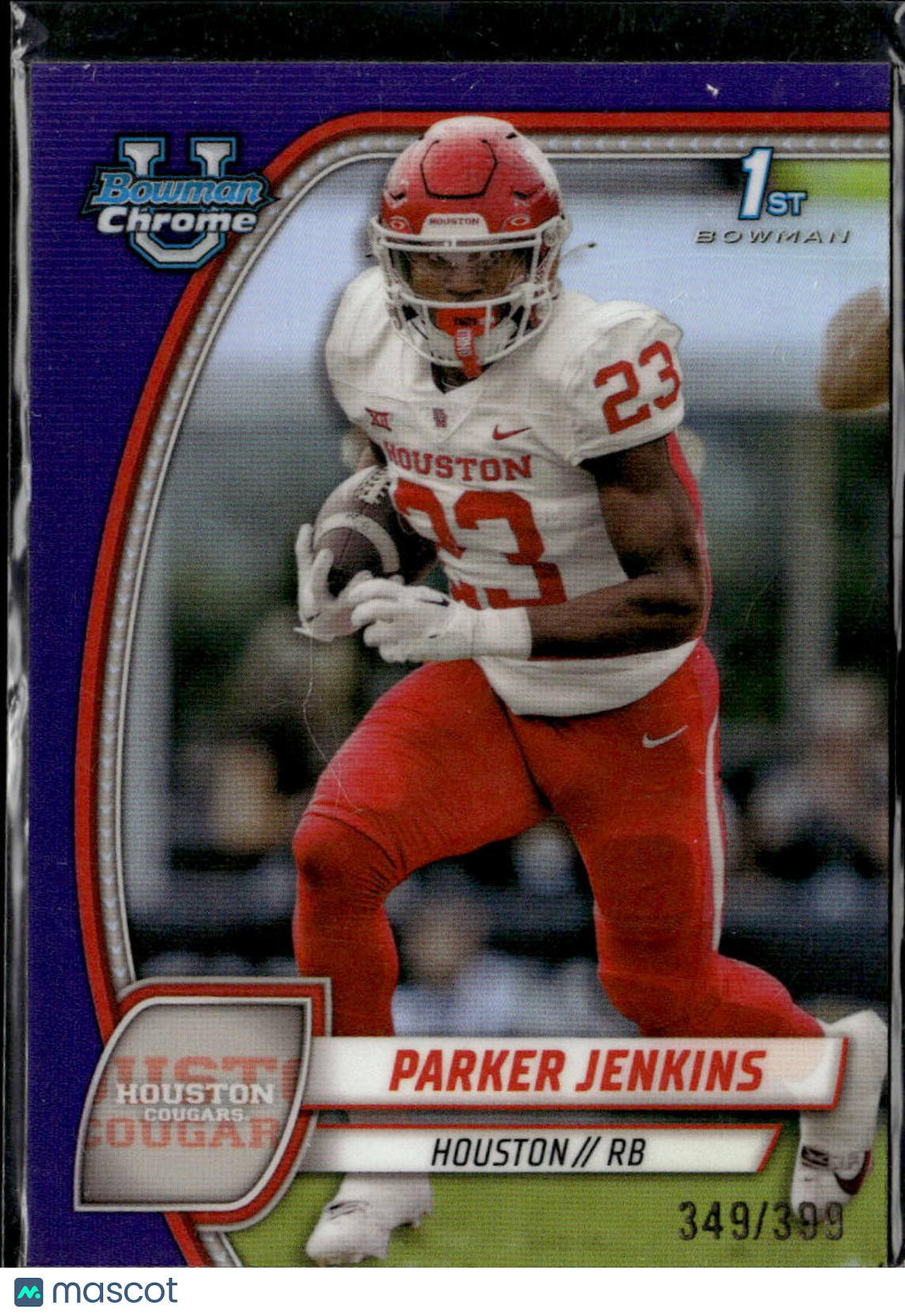 Parker Jenkins 2024 Bowman Chrome 1st Purple Refractor /399 Houston Cougars