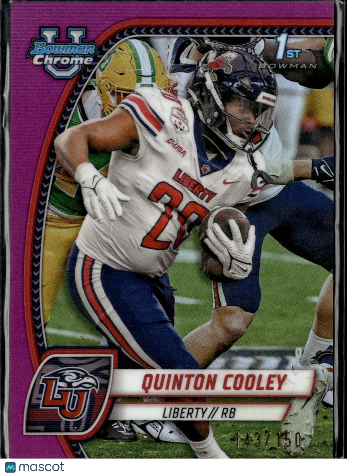 Quinton Cooley 2024 Bowman Chrome 1st Pink /150 Liberty Flames