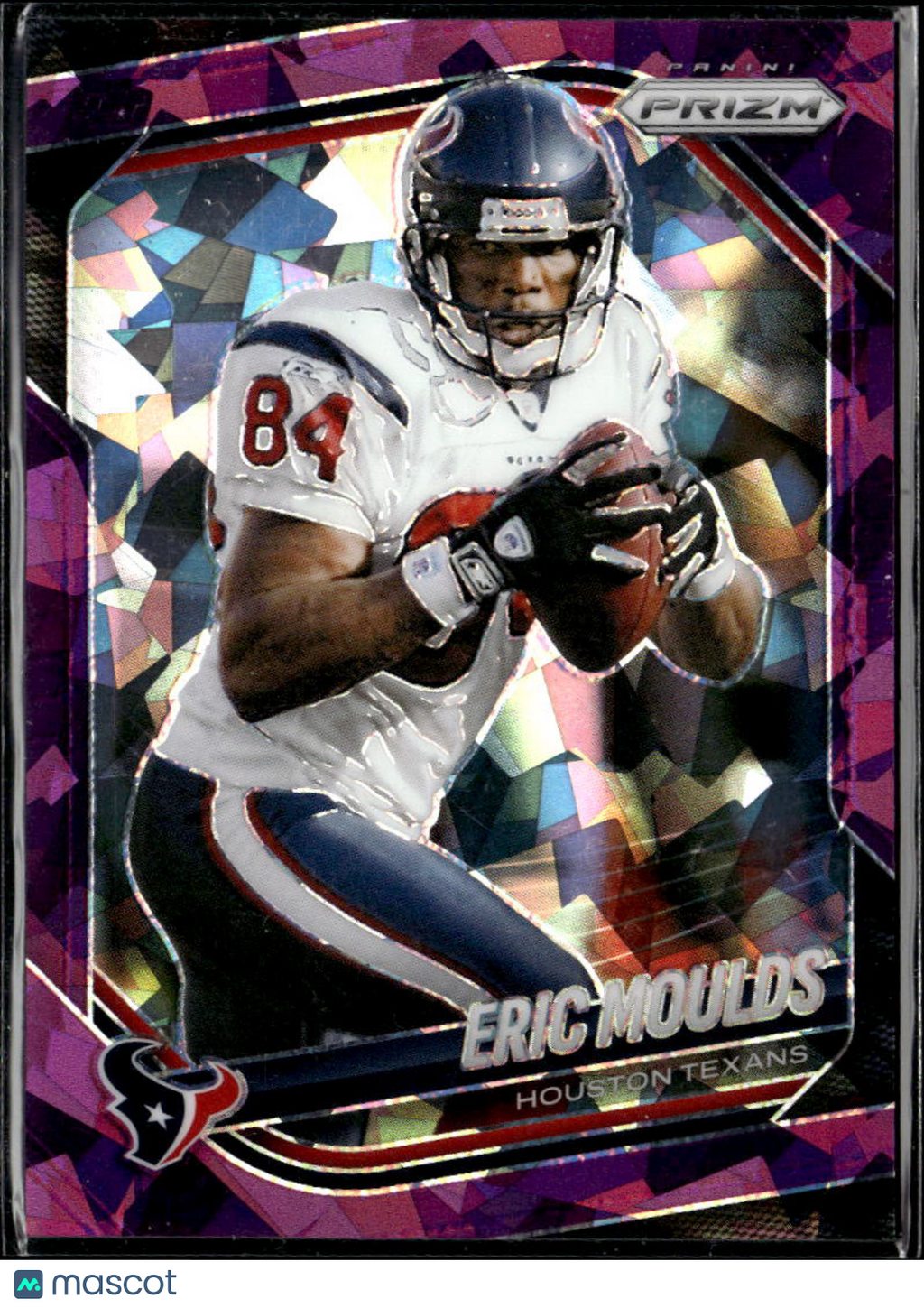 Eric Moulds 2025 Panini Prizm Purple Ice /225 Houston Texans