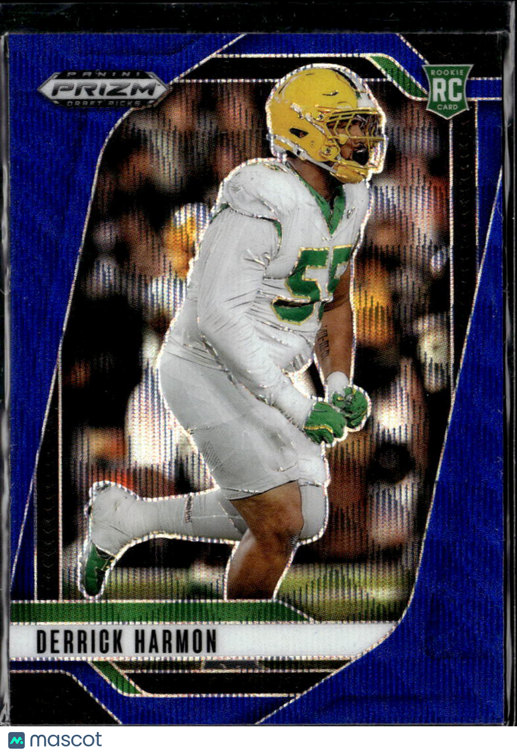 Derrick Harmon 2025 Panini Prizm Draft Picks Blue /299 Oregon Ducks