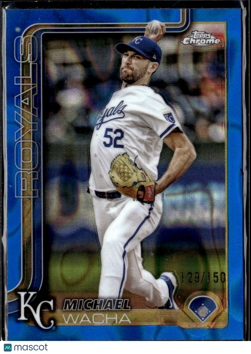 Michael Wacha 2025 Topps Chrome Blue Refractor /150 Kansas City Royals