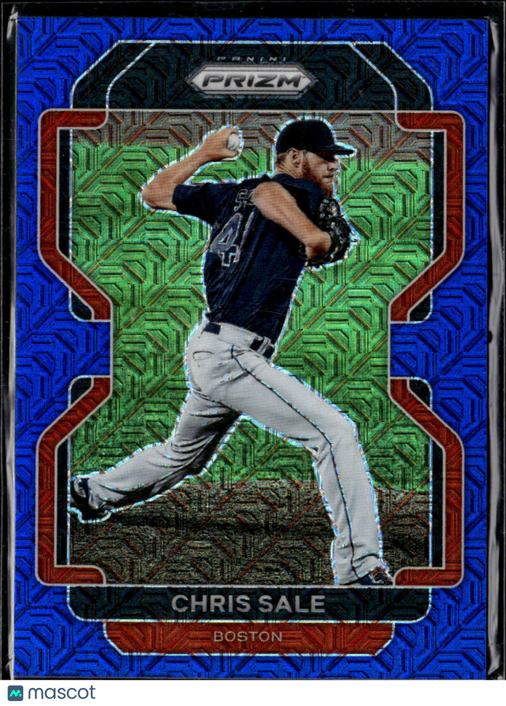 Chris Sale 2022 Panini Prizm Blue Mojo 48/199 Boston Red Sox