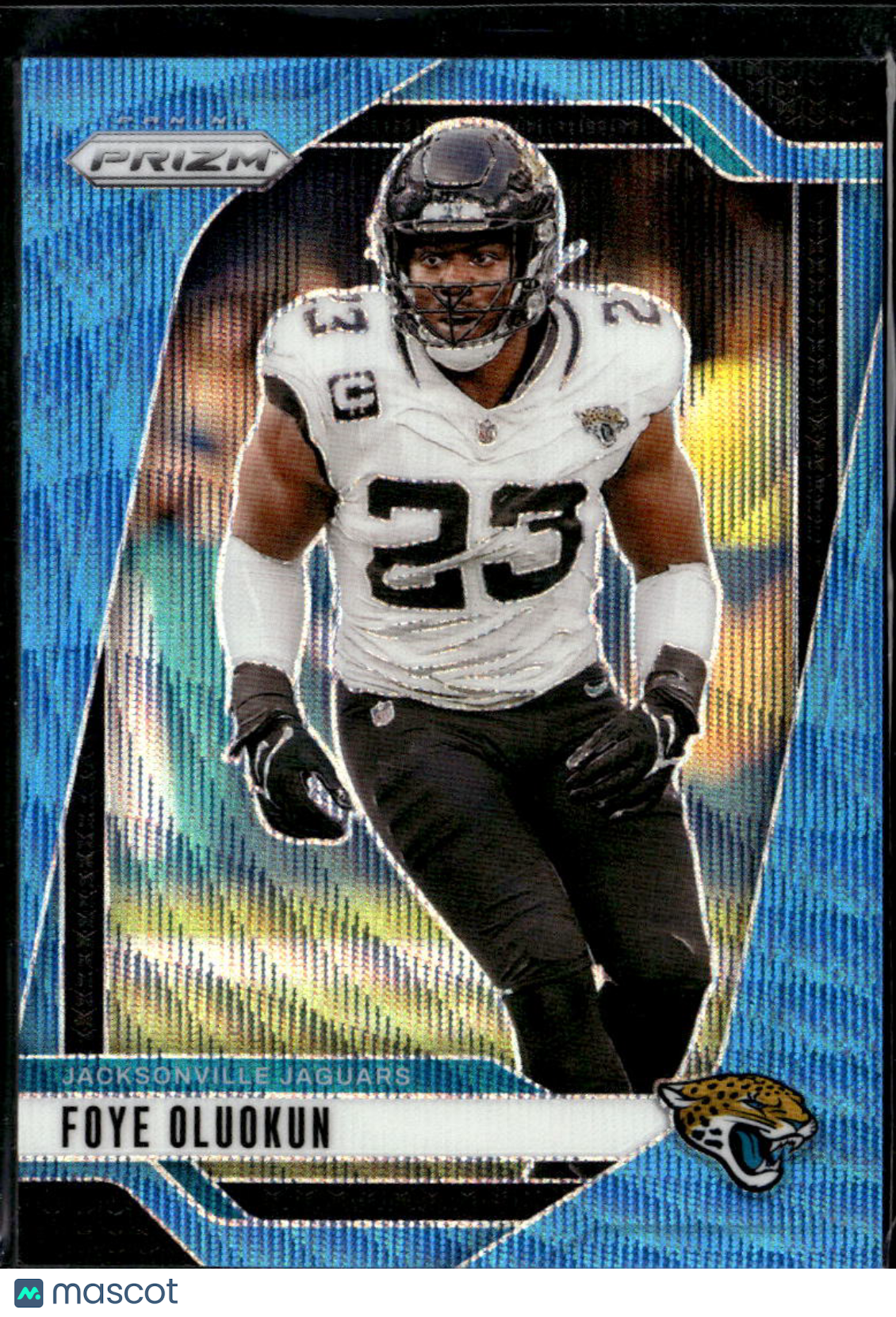 Foye Oluokun 2024 Panini Prizm Blue Wave /230 Jacksonville Jaguars