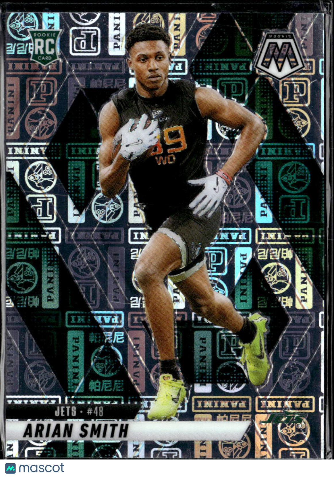 Arian Smith 2025 Mosaic Panini Logo Prizm RC /149 New York Jets