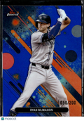 Ryan McMahon 2025 Topps Finest Blue Refractor 50/200 Colorado Rockies