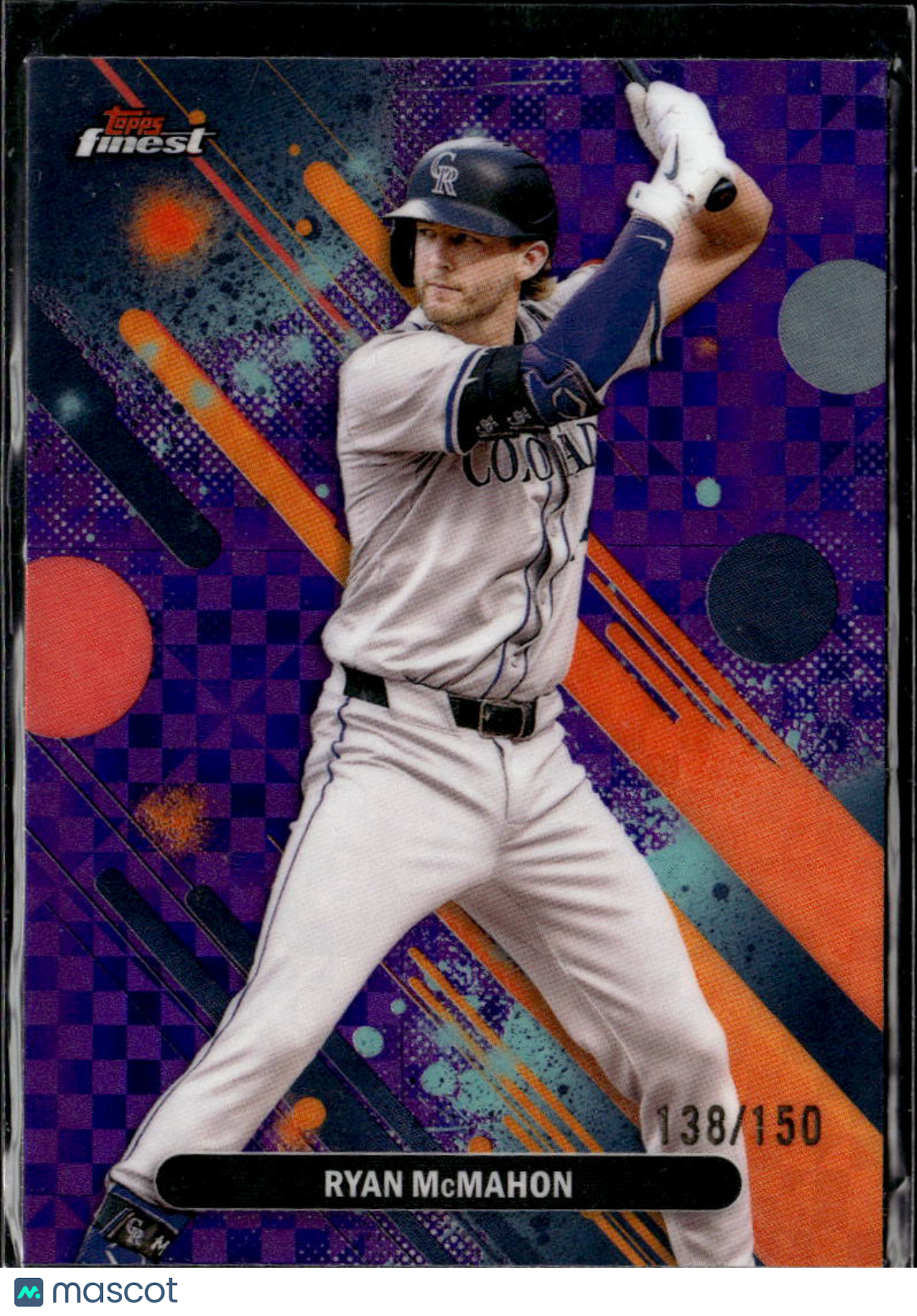Ryan McMahon 2025 Topps Finest Purple Refractor /150 Colorado Rockies