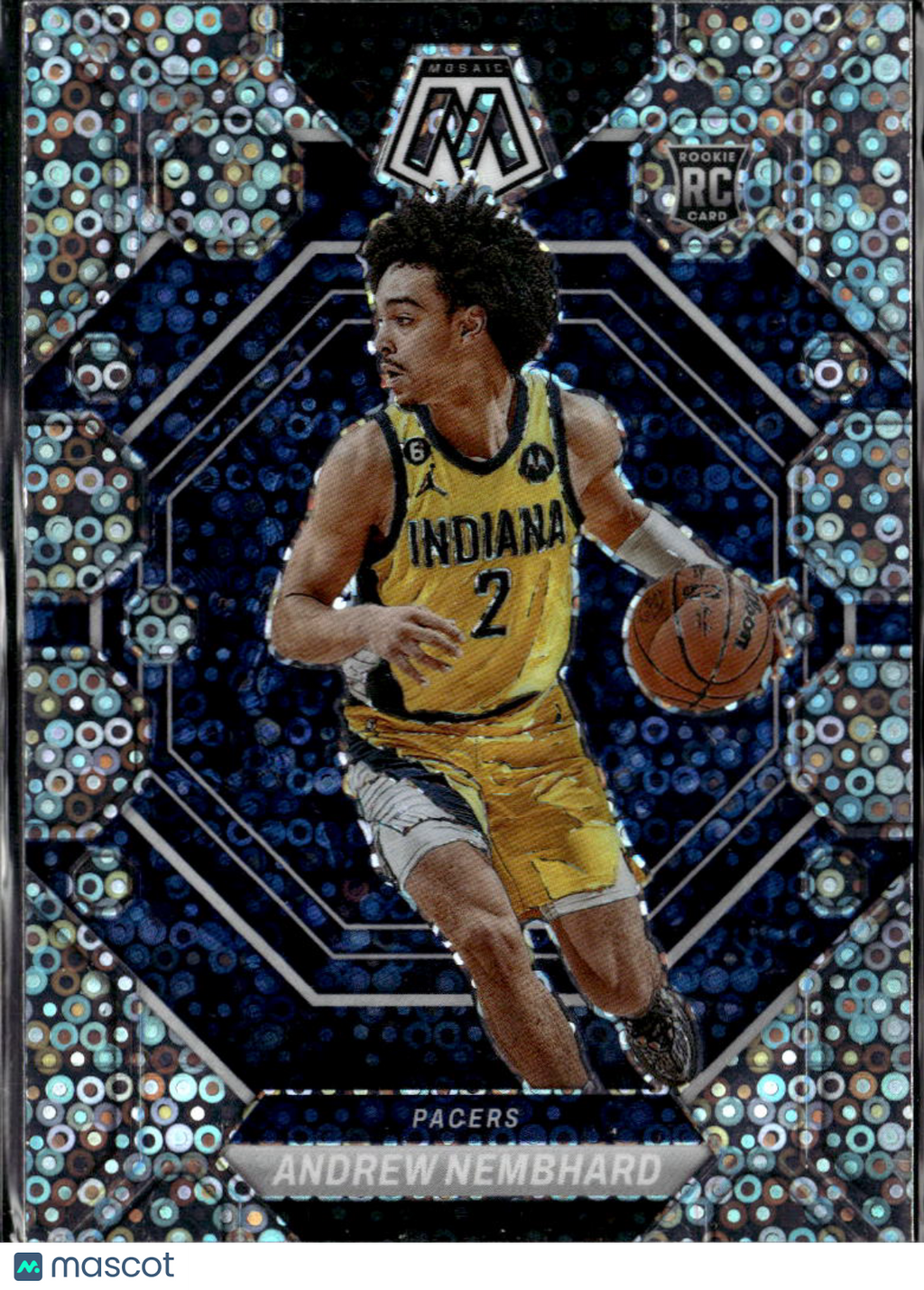 Andrew Nembhard 2022-23 Mosaic Fastbreak Disco Prizm Rookie Indiana Pacers