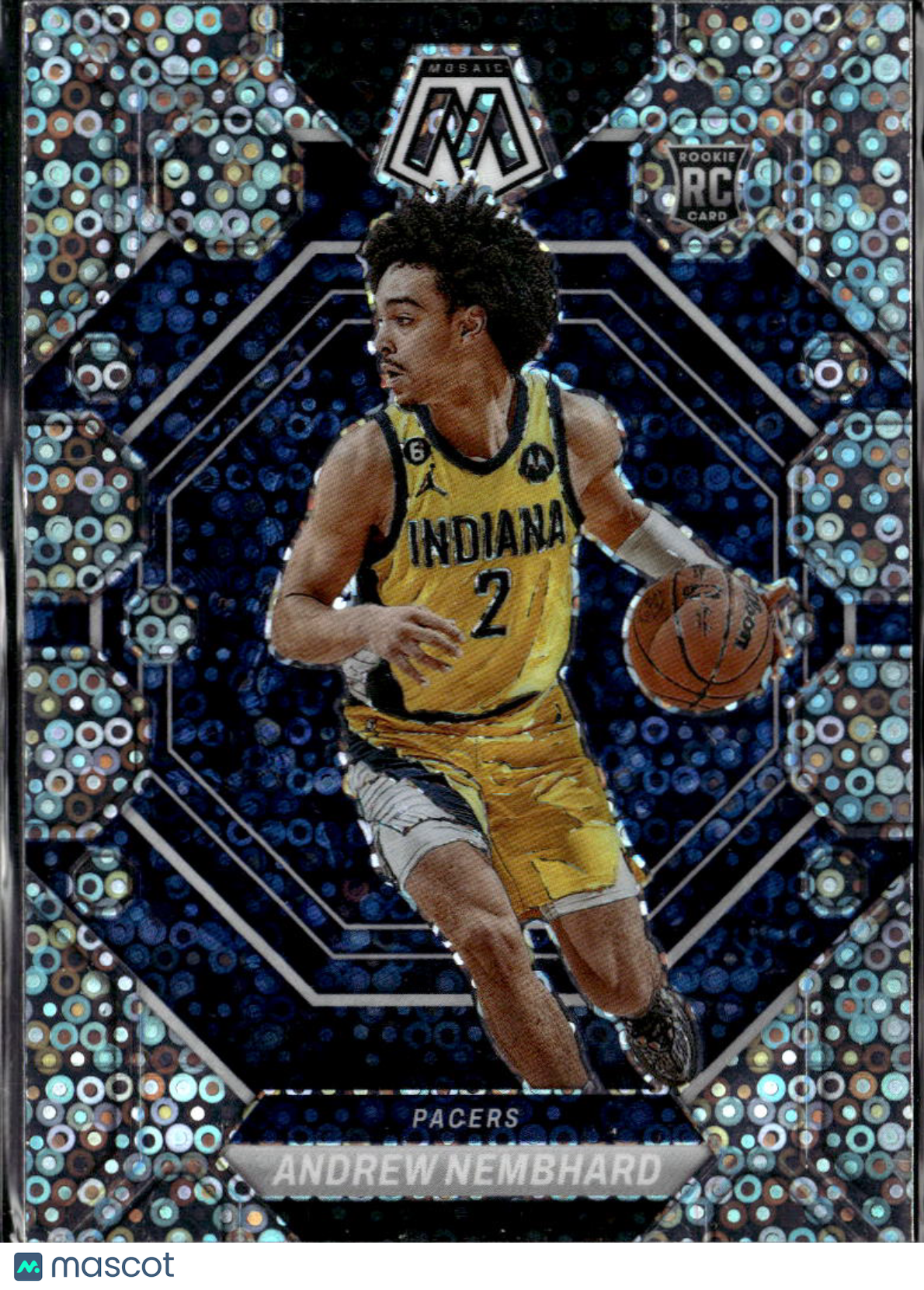 Andrew Nembhard 2022-23 Mosaic Fastbreak Disco Prizm Rookie Indiana Pacers