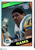 Jackie Slater 1984 Topps Archives Reserve Refractor Los Angeles Rams