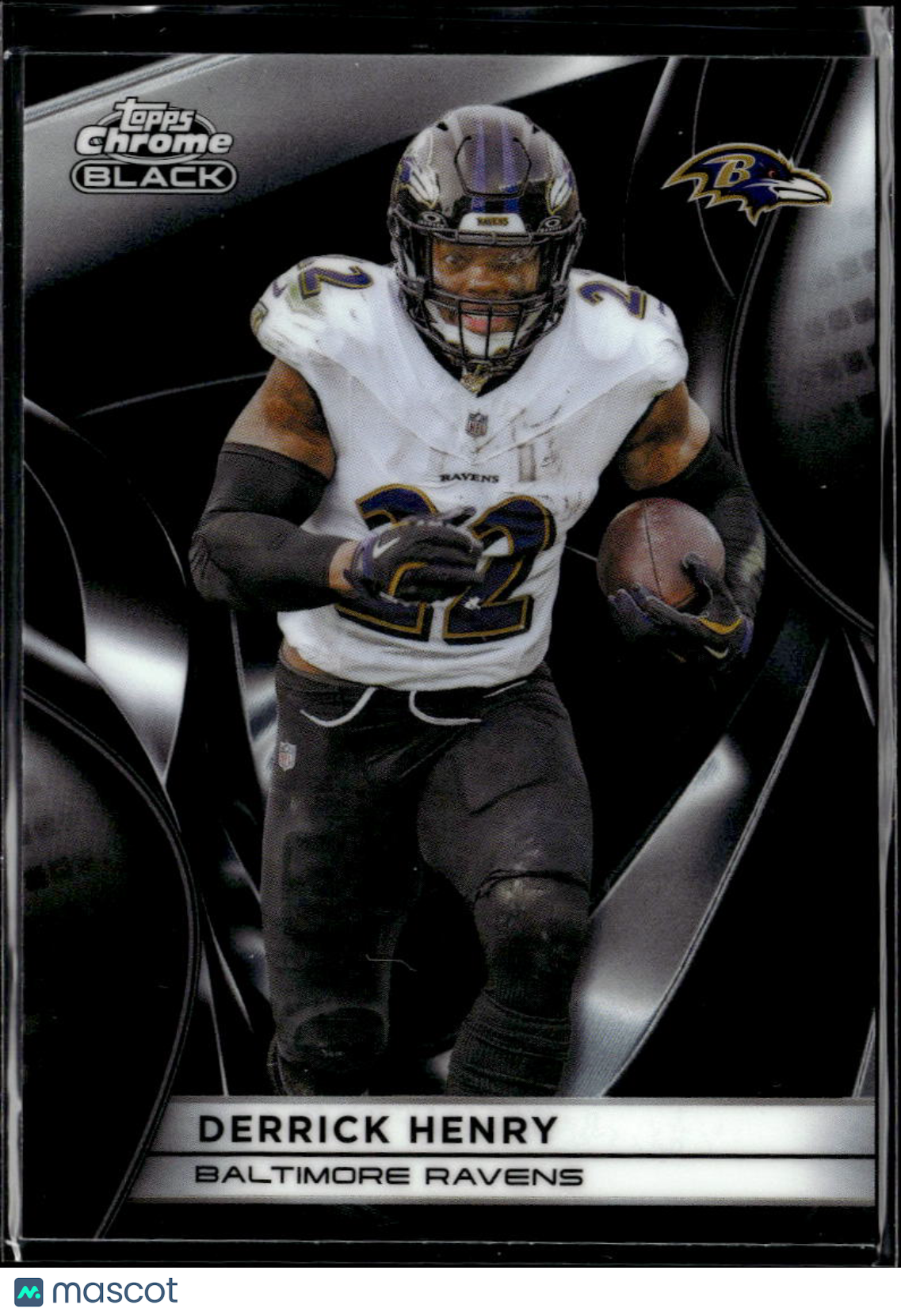 Derrick Henry 2025 Topps Chrome Black Card Baltimore Ravens