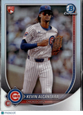 Kevin Alcantara 2025 Bowman Chrome RED Rookie Refractor RC Chicago Cubs