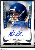 Pat Devlin 2011 Panini Prestige Auto Autograph RC 254/1499 Delaware Blue Hens