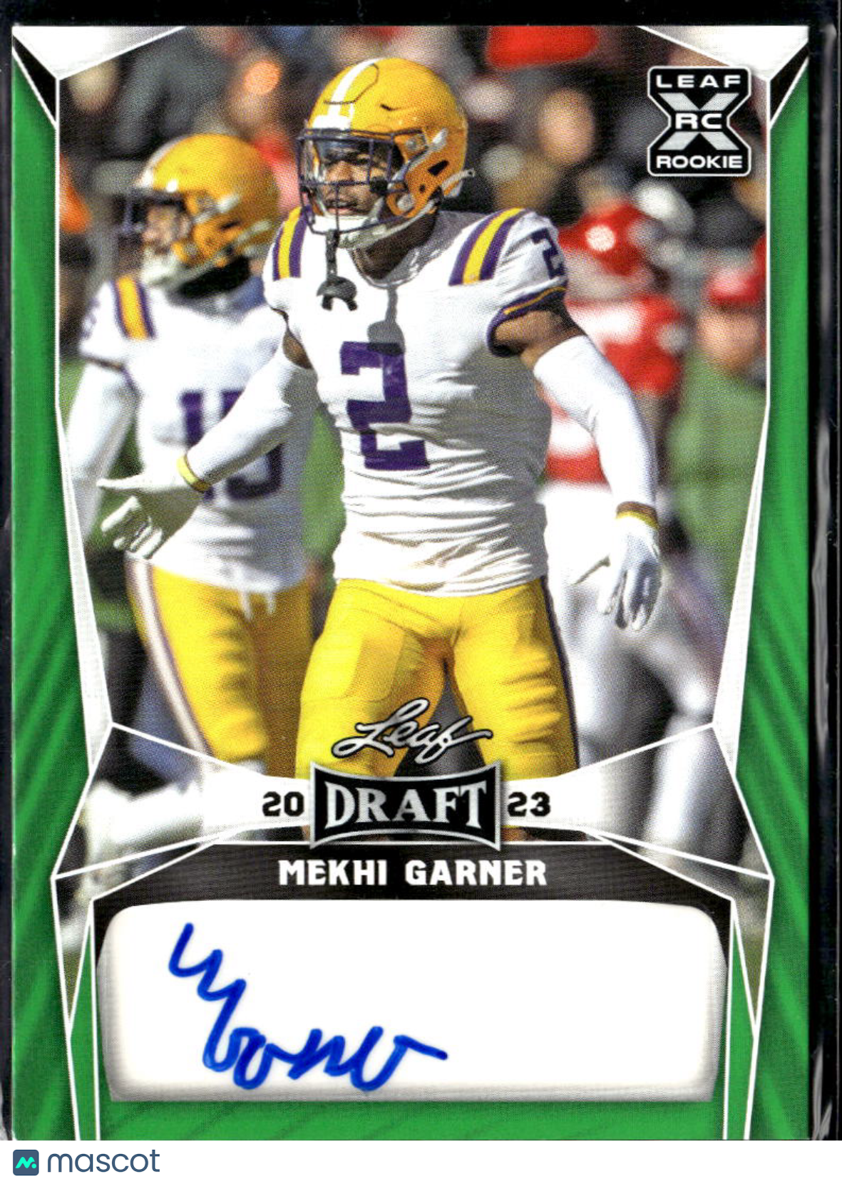 Mekhi Garner 2023 Leaf Draft RC Auto Autograph LSU Tigers