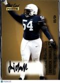 Derrick Tangelo 2022 Wild Card Matte Auto Autograph /50 Penn State Nittany Lions
