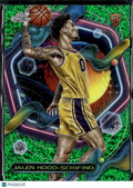 Jalen Hood-Schifino 2024 Topps Chrome Cosmic RC Green Speckle /75 Lakers