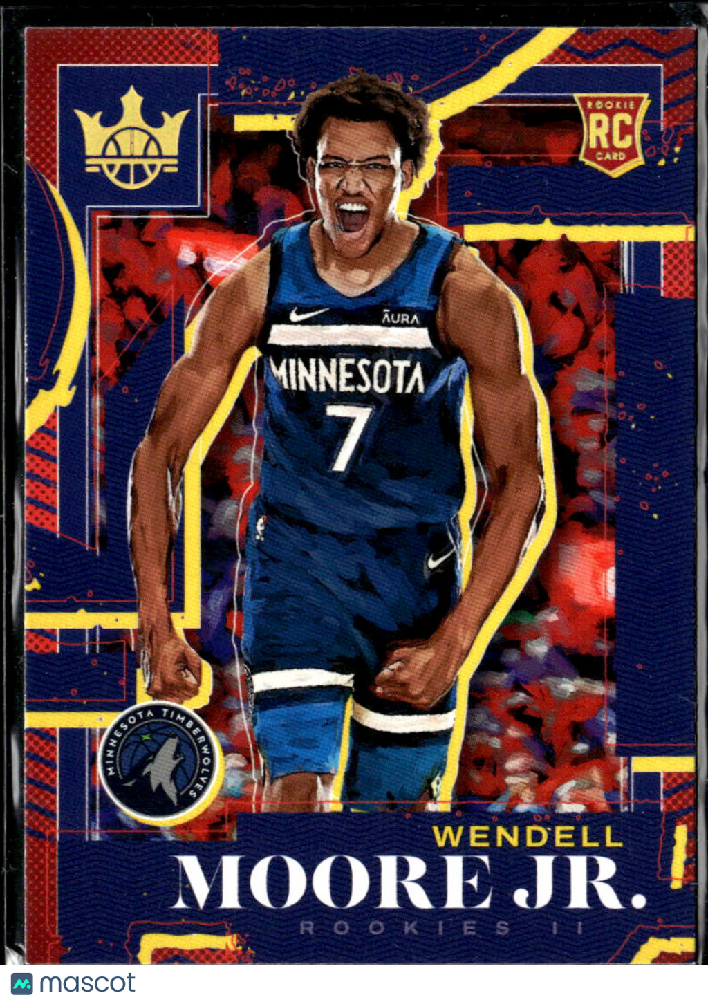 Wendell Moore Jr. 2023 Court Kings RC Rookie II Minnesota Timberwolves