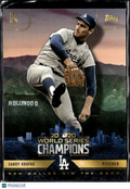 Sandy Koufax 2020 Topps Ben Baller World Series Champions Los Angeles Dodgers
