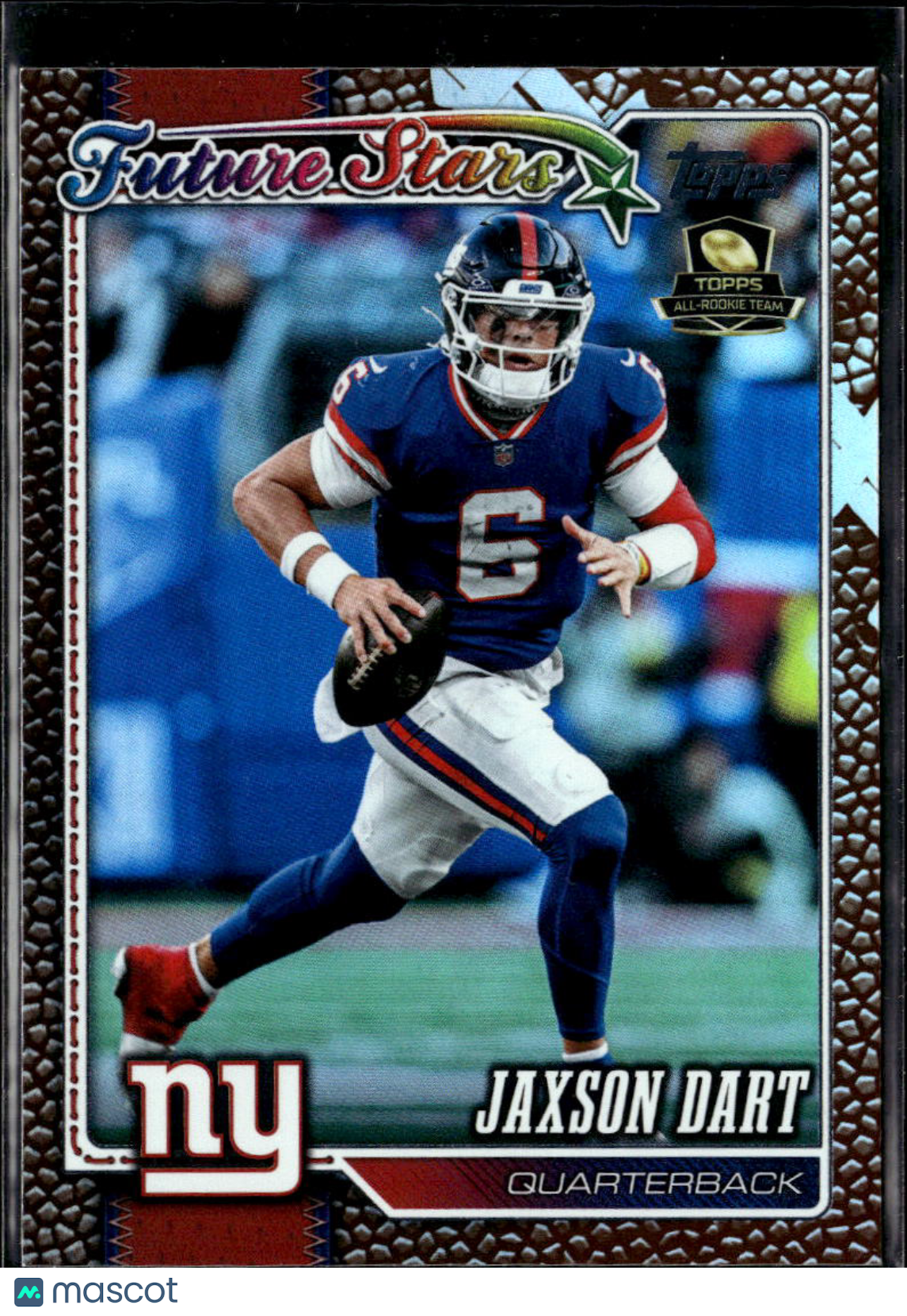 Jaxson Dart 2026 Topps Football Pigskin Leather Foil New York Giants