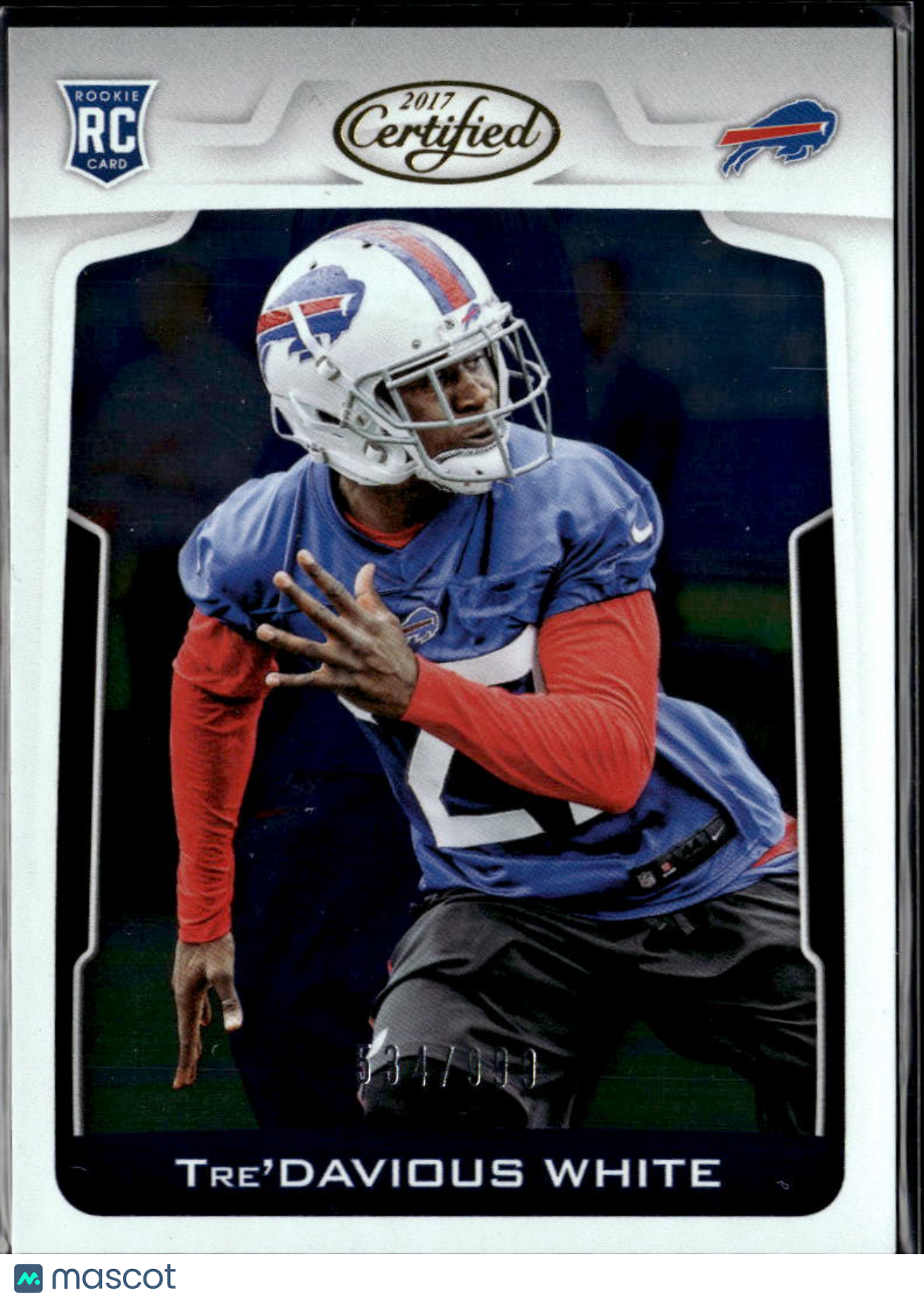 Tre'Davious White 2017 Certified RC Rookie 534/999 Buffalo Bills