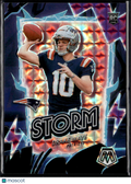 Drake Maye 2024 Mosaic RC Purple Prizm Rookie Storm 48/49 New England Patriots