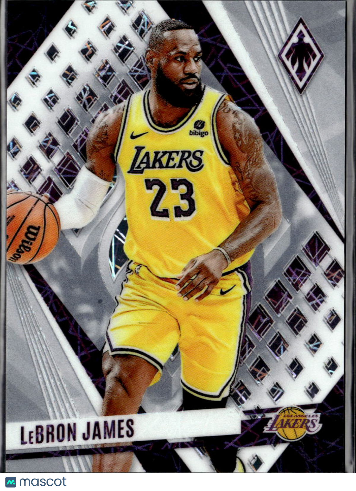 LeBron James 2023-24 Phoenix White Prizm 1/150 Los Angeles Lakers